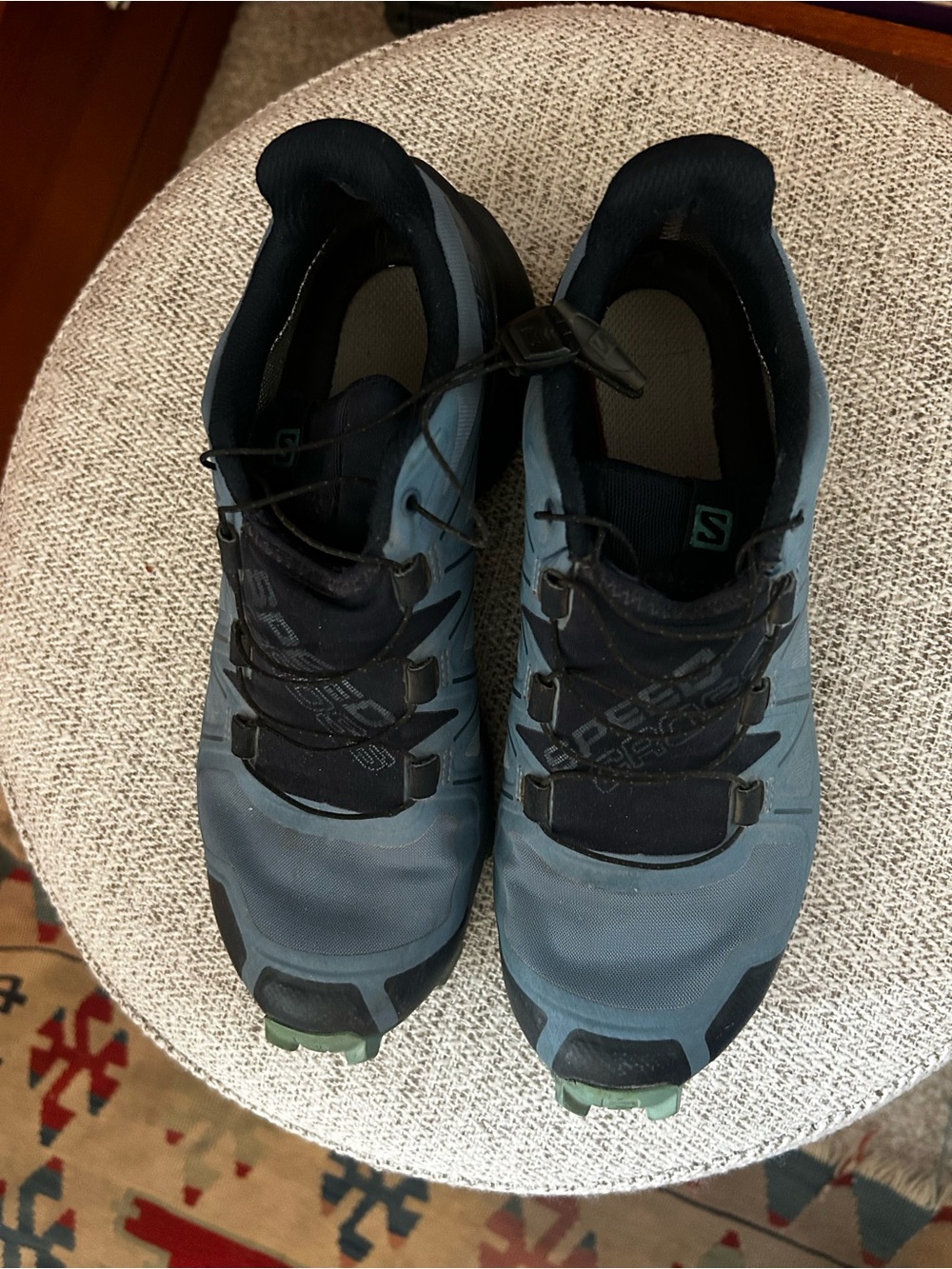 Salomon Trail Running Shoes in Blue and Black - Picture 2 of 5